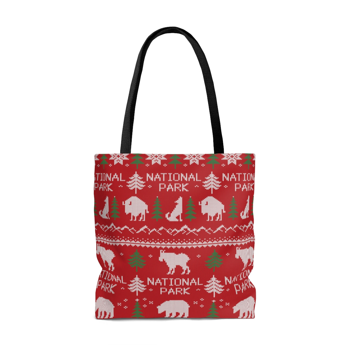 National Park Tote Bag - Fair Isle Pattern Design