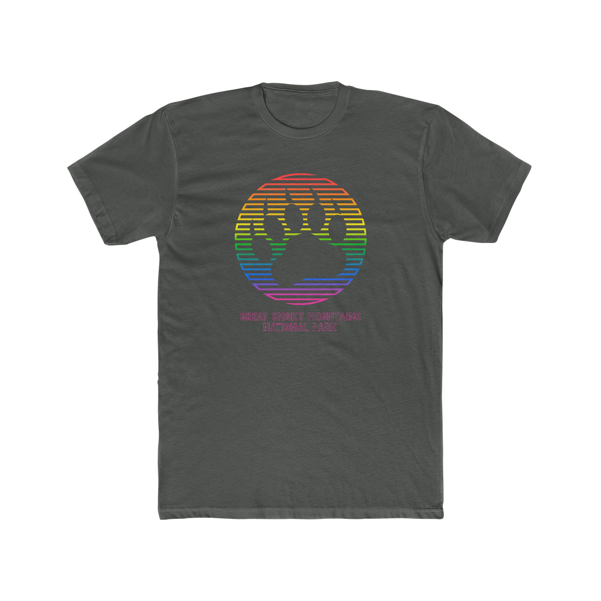 Great Smoky Mountains National Park T-Shirt - Black Bear Track Rainbow