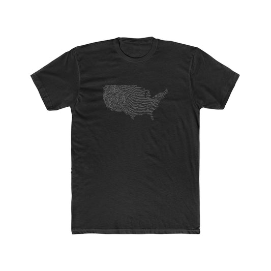 Limited Edition Contiguous USA T-Shirt - Lines