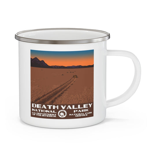 Death Valley National Park Enamel Camping Mug - Racetrack Playa