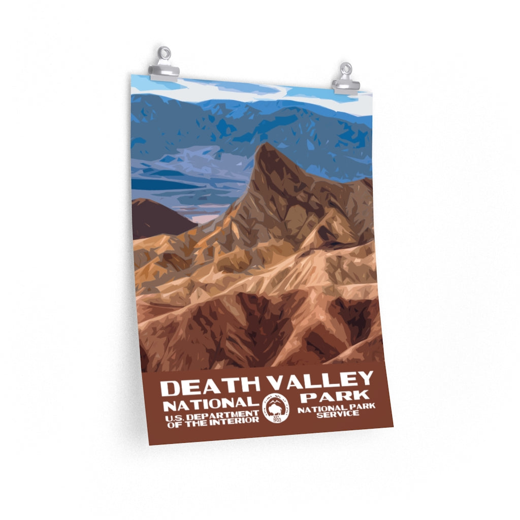 Death Valley National Park Poster - Zabriskie Point National Parks Partnership