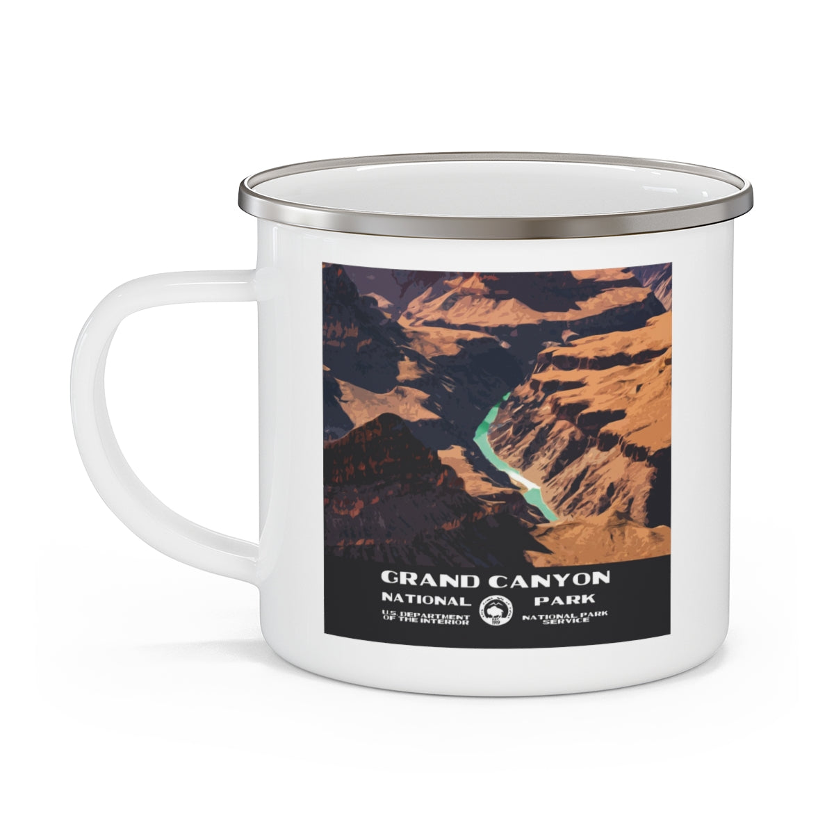 Grand Canyon National Park Enamel Camping Mug