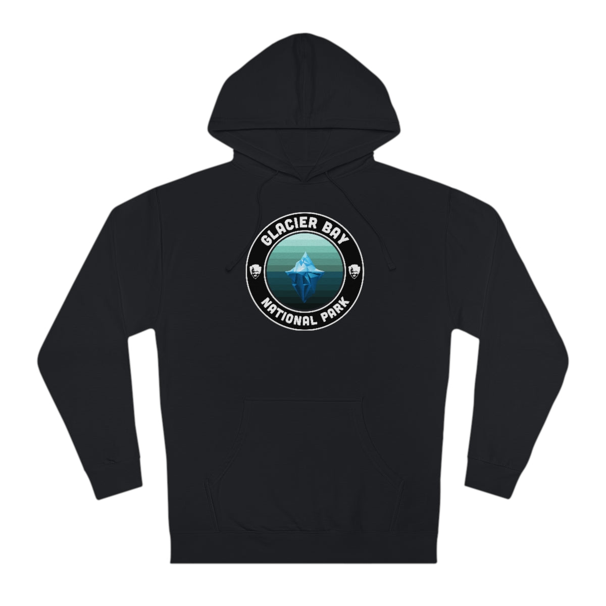 Glacier Bay National Park Hoodie - Round Emblem Design