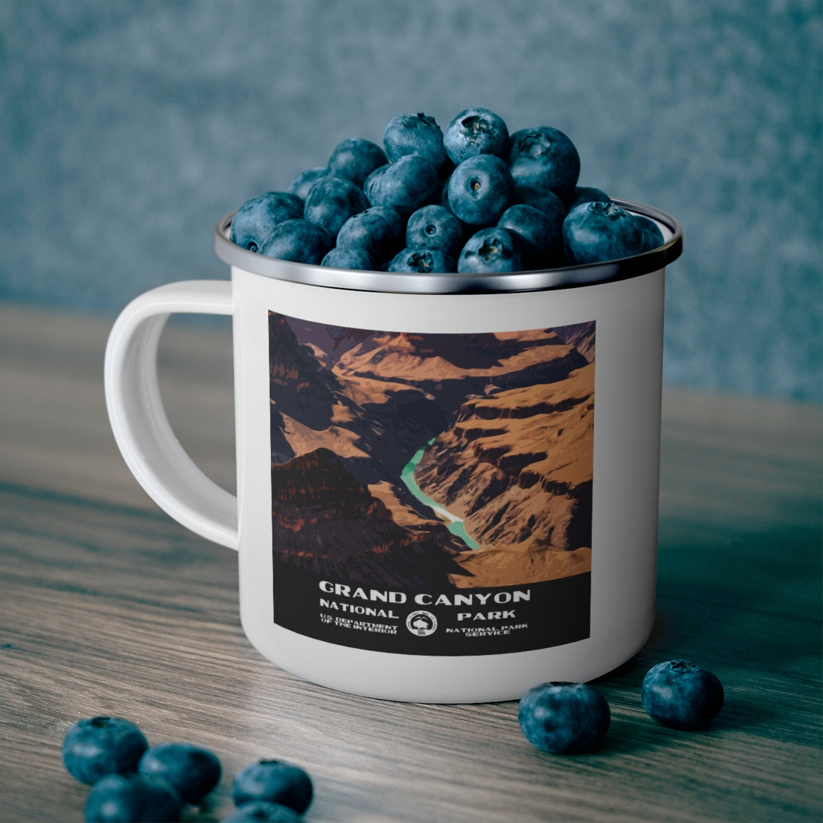 Grand Canyon National Park Enamel Camping Mug