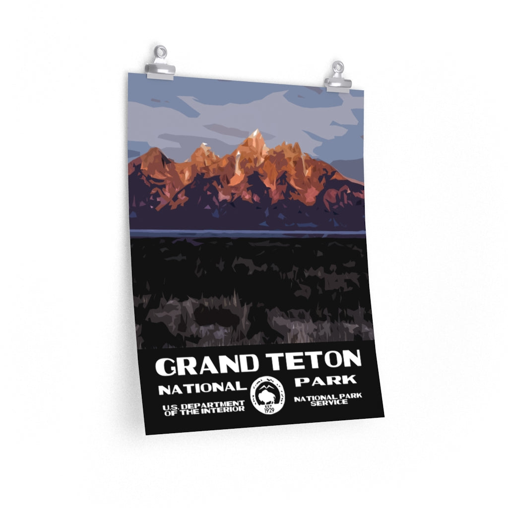 Grand Teton National Park Poster - Sunrise National Parks Partnership